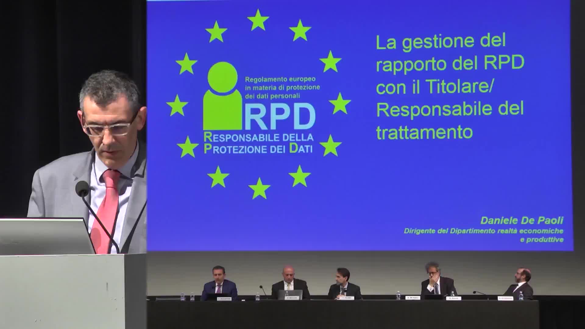 Il Garante incontra i responsabili della protezione dati - Intervento di Daniele De Paoli - immagine